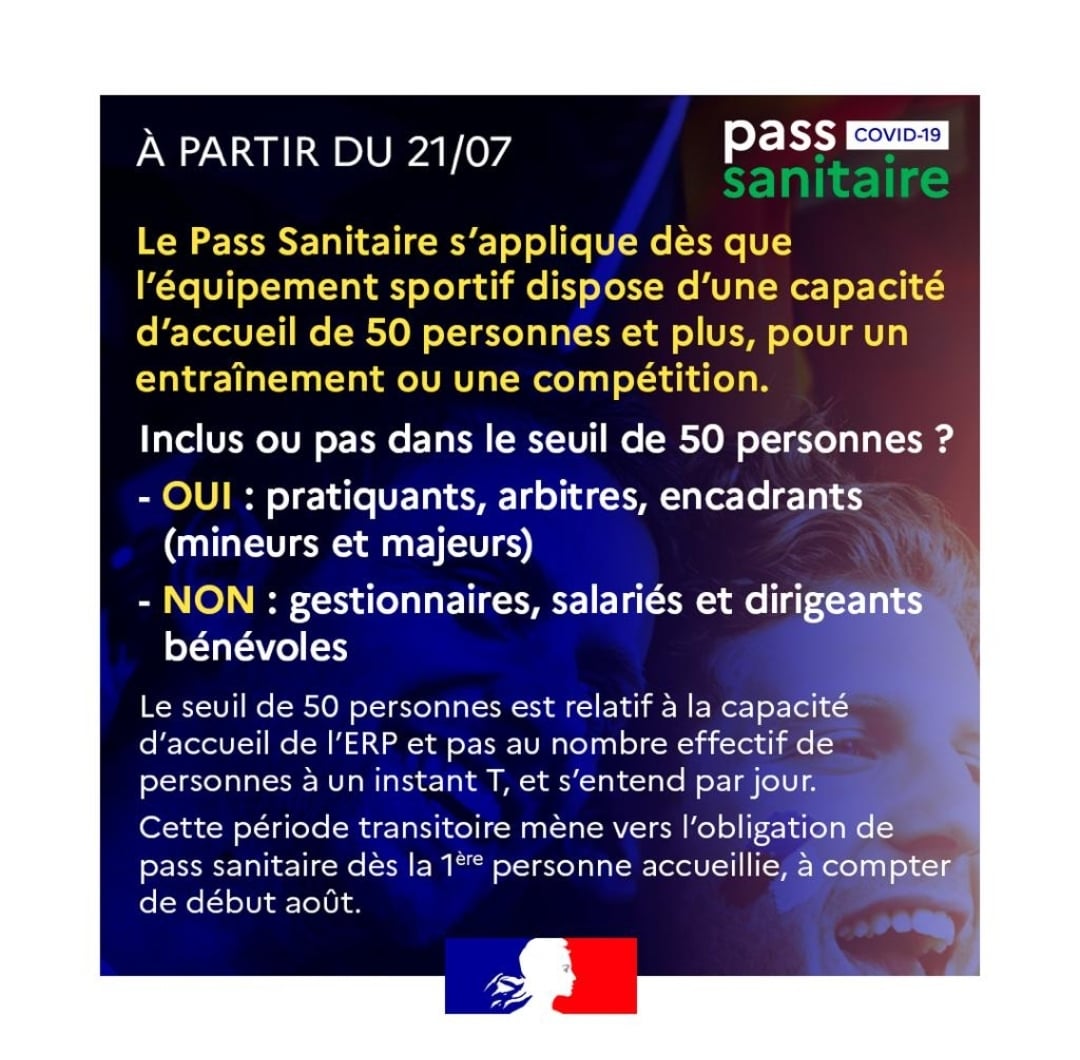 pass sanitaire 50 pers